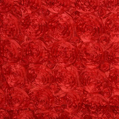 Rosette Satin 14"x108" Table Runner Red - Grandiose Design