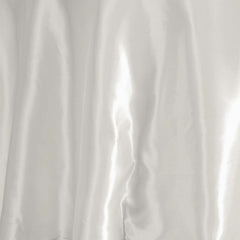 Satin 120" Round Tablecloth Ivory - Stylish Seamless Table Cover