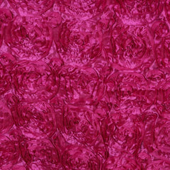 Rosette Satin 14"x108" Table Runner Fuchsia - Grandiose Design