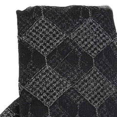 54"x4 Yards Black Silver Buffalo Plaid Polyester Fabric Roll, Checkered Netting DIY Craft Fabric Bolt