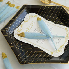 30-Pack Turkey Feathers Craft Feathers Glitter Gold Tip Light Blue - Decorative Feathers for DIY Party Projects