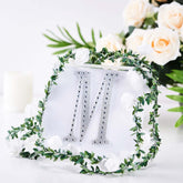 Decorative Rhinestone Alphabet "M" Letter Stickers, Glitter Adhesive Craft Letters Silver DIY Sparkle Embellishments 6"