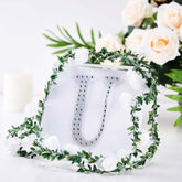 Decorative Rhinestone Alphabet "U" Letter Stickers, Glitter Adhesive Craft Letters Silver DIY Sparkle Embellishments 6"