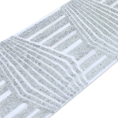 Sequin 12"x108" Table Runner Silver - Diamond Glitz Design