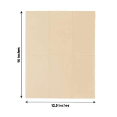 50-Pack Paper Napkins Beige - Soft Disposable 2-Ply Dinner Napkins for Weddings
