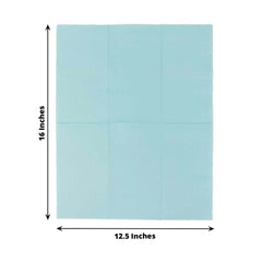 50-Pack Paper Napkins Baby Blue - Soft Disposable 2-Ply Dinner Napkins for Weddings
