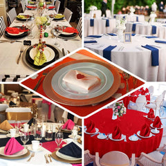 5 Pack Polyester 17"x17" Napkins Hunter Emerald Green - Durable & Wrinkle Resistant Dinner Napkins