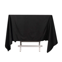 Scuba Square 70"x70" Tablecloth Black - Wrinkle Free & Stain Resistant Table Cover