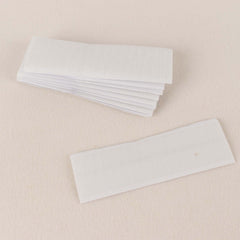 10 Pack White Heavy Duty Hook and Loop Mounting Tapes With Sticky Back, Adhesive Backing Table Skirt Velcro Tapes - 1.4"x4.5"