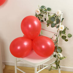 50 Pack Red Biodegradable Balloons, 12" Thickened Extra Strong Eco-friendly Latex Helium Party Balloons
