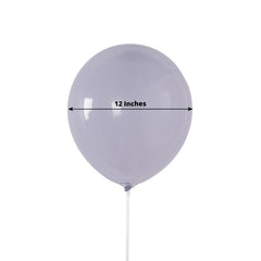 50 Pack Matte Pastel Serenity Blue Biodegradable Balloons 12", Round Eco-friendly Thick Latex Party Balloons