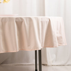 Scuba Round 90" Tablecloth Blush - Wrinkle Free & Stain Resistant Table Cover