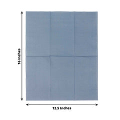 50-Pack Paper Napkins Dusty Blue - Soft Disposable 2-Ply Dinner Napkins for Weddings