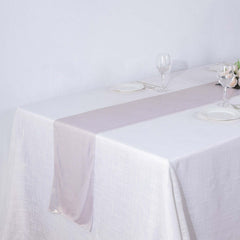 Polyester 12"x108" Table Runner Beige Shimmer Sequin Dots - Wrinkle-Free Finish Table Linen