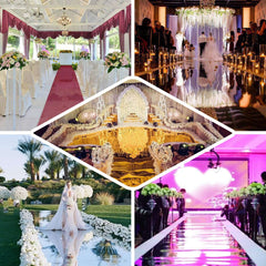 3ftx65ft Metallic Gold Glossy Mirrored Wedding Aisle Runner, Non-Woven Red Carpet Runner - Prom, Hollywood, Glam Parties