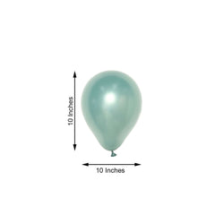 25 Pack 10" Matte Pastel Dusty Blue Helium Air Latex Party Balloons