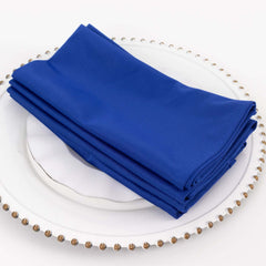 5 Pack Scuba 20"x20" Napkins Royal Blue - Durable & Reusable Dinner Napkins