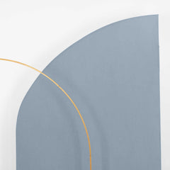 8ft Dusty Blue Spandex Fitted Wedding Arch Cover For Half Moon Top Chiara Backdrop Stand