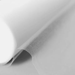 18"x100 Yards White Tulle Fabric Bolt, Sheer Fabric Spool Roll For Crafts