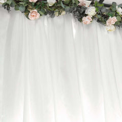 8ftx10ft Ivory Satin Event Curtain Drapes, Backdrop Event Panel
