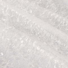 Polyester 12"x108" Table Runner White - Fringe Shag Table Decor