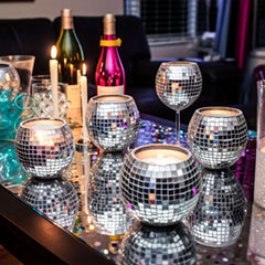 3 Pack Silver Self-Adhesive Glass Mirrors Mosaic Rolls, 9ft Mini Square Real Glass Mirror Tiles Stickers