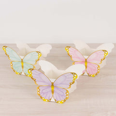 12 Pack Mixed Butterfly Candy Gift Favor Boxes, Paper Flower Boxes Centerpiece Tea Party Supplies - 6"x8"
