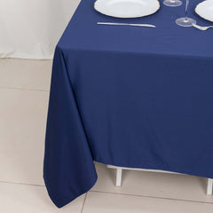 Scuba Square 70"x70" Tablecloth Navy Blue - Wrinkle Free & Stain Resistant Table Cover