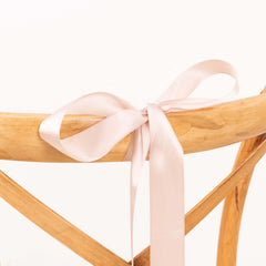 50 Yards 1.5" Nude Single Face Decorative Satin Ribbon