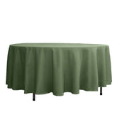 Polyester 108" Round Tablecloth Olive Green - Wrinkle-Resistant Table Cover