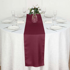 Polyester 12"x108" Table Runner Burgundy - Durable & Wrinkle-Resistant Table Decor