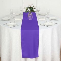 Polyester 12"x108" Table Runner Purple - Durable & Wrinkle-Resistant Table Decor
