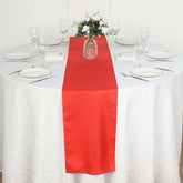 Polyester 12"x108" Table Runner Red - Durable & Wrinkle-Resistant Table Decor