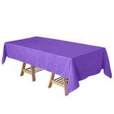 Polyester 60"x102" Rectangle Tablecloth Purple - Durable and Stylish Table Cover