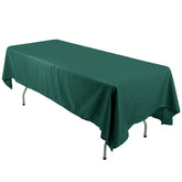 Polyester 60"x126" Rectangle Tablecloth Hunter Emerald Green - Wrinkle-Resistant Table Cover