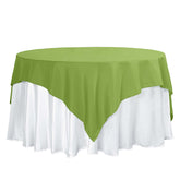 Polyester 70"x70" Table Overlay Square Tablecloth Apple Green - Wrinkle-Resistant & Durable Table Cover