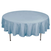 Polyester 90" Round Tablecloth Dusty Blue - Stain & Wrinkle-Resistant Table Cover