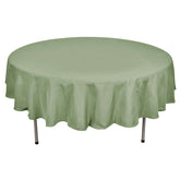 Polyester 90" Round Tablecloth Dusty Sage Green - Stain & Wrinkle-Resistant Table Cover