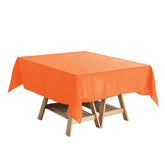 Polyester Square 54"x54" Tablecloth Orange - Wrinkle-Resistant & Durable Table Cover