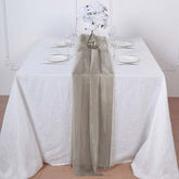 Chiffon 6ft Table Runner Natural - Flowy & Lightweight Table Decor