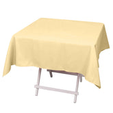 Premium Polyester 54"x54" Square Tablecloth Champagne - 220GSM Stain and Wrinkle-Resistant Table Cover