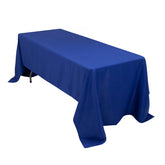 Premium Polyester 60"x126" Rectangle Tablecloth Royal Blue - Stain-Resistant 220GSM Finish Table Cover