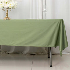 Scuba Rectangular 60"x102" Tablecloth Dusty Sage Green - Wrinkle Free & Stain Resistant Table Cover