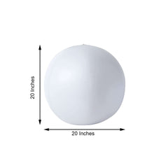 20" Inflatable Outdoor Garden Light Up Ball, Floating Pool Glow Ball With Remote - 13 RGB Colors and 3 Color Modes