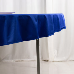 Scuba Round 70" Tablecloth Royal Blue - Wrinkle Free & Stain Resistant Table Cover