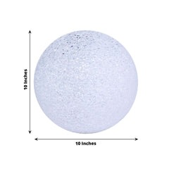 LED Color Changing Light Globe - Battery Operated Ball Centerpiece 10"