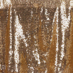 Sequin 90" Round Tablecloth Gold - Glittering Decor for Special Events
