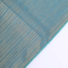 Polyester 12"x108" Table Runner Turquoise Shimmer Sequin Dots - Wrinkle-Free Finish Table Linen
