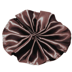 5 Pack Satin 20"x20" Napkins Chocolate - Luxurious Shine & Smooth Dinner Napkins