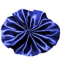 5 Pack Satin 20"x20" Napkins Navy Blue - Luxurious Shine & Smooth Dinner Napkins